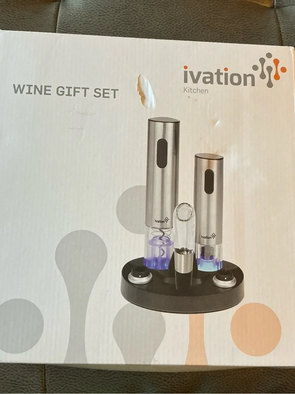 NEW Ivation Electric Wine Opener & Preserver Gift Set – Never Opened